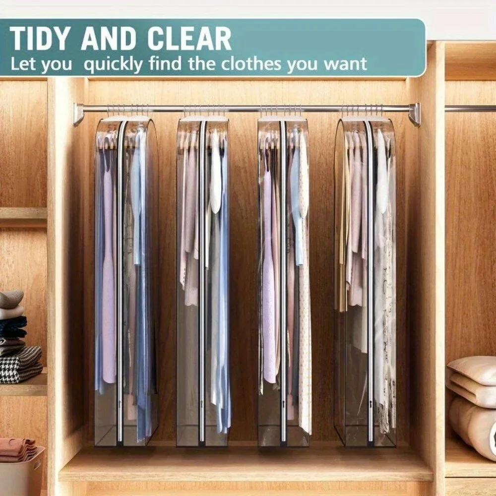 Garment Bags Designed for Hanging Apparel, Closet Storage Solutions for Coats